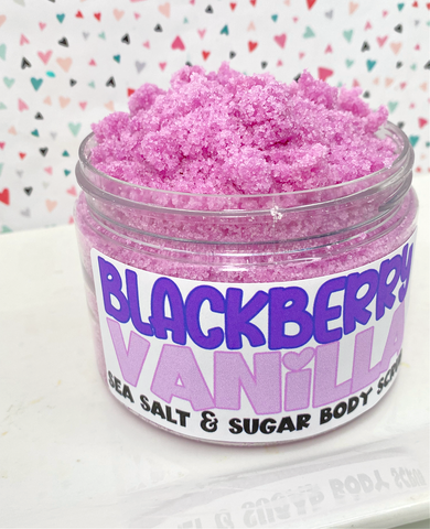 Blackberry Vanilla  Sea Salt and Sugar Body Scrub