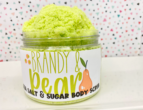 Brandy Pear Sea Salt and Sugar Body Scrub