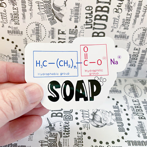 Chemical Formula for Soap Sticker