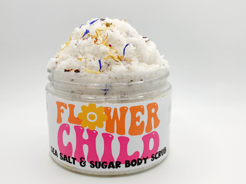 Flower Child Sea Salt and Sugar Body Scrub