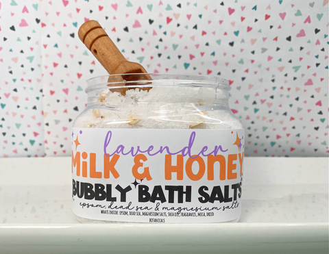 Lavender Milk & Honey - Bubbling Bath Salts