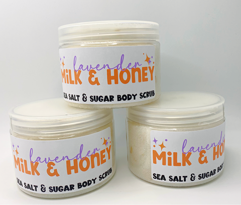 Lavender Milk & Honey Sea Salt and Sugar Body Scrub