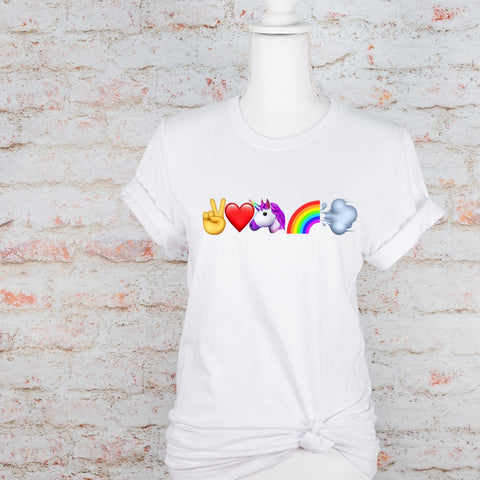 Peace Love Unicorn Farts T-Shirt