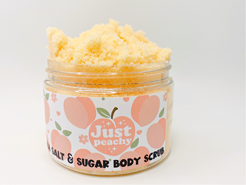 Peachy Sea Salt and Sugar Body Scrub