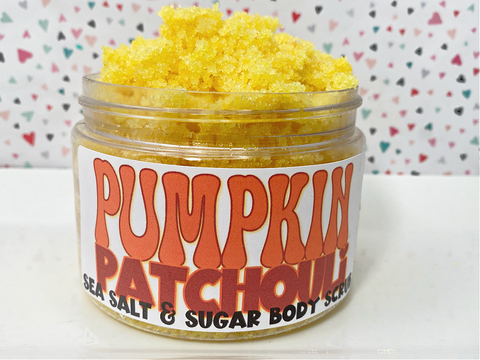 Pumpkin Patchouli Sea Salt and Sugar Body Scrub