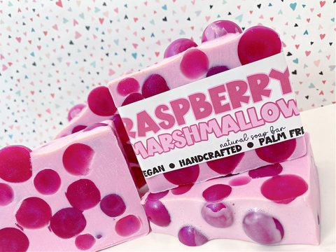 Raspberry Marshmallow - Handmade Soap Bar