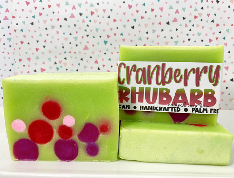 Cranberry Rhubarb - Handmade Soap Bar