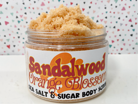 Sandalwood Orange Sea Salt and Sugar Body Scrub