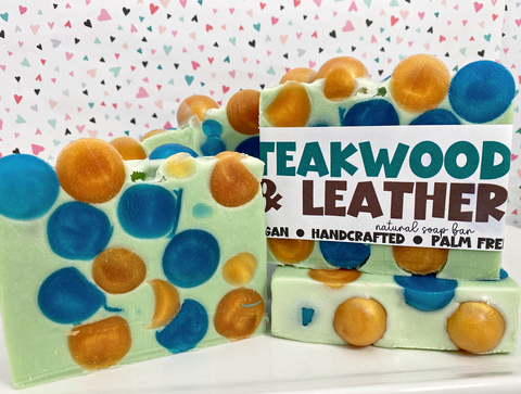 Teakwood and Leather - Handmade Soap Bar