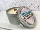 Teakwood and Leather - Hand Poured - 100% Soy Candle