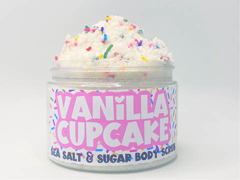 Vanilla Cupcake Sea Salt and Sugar Body Scrub