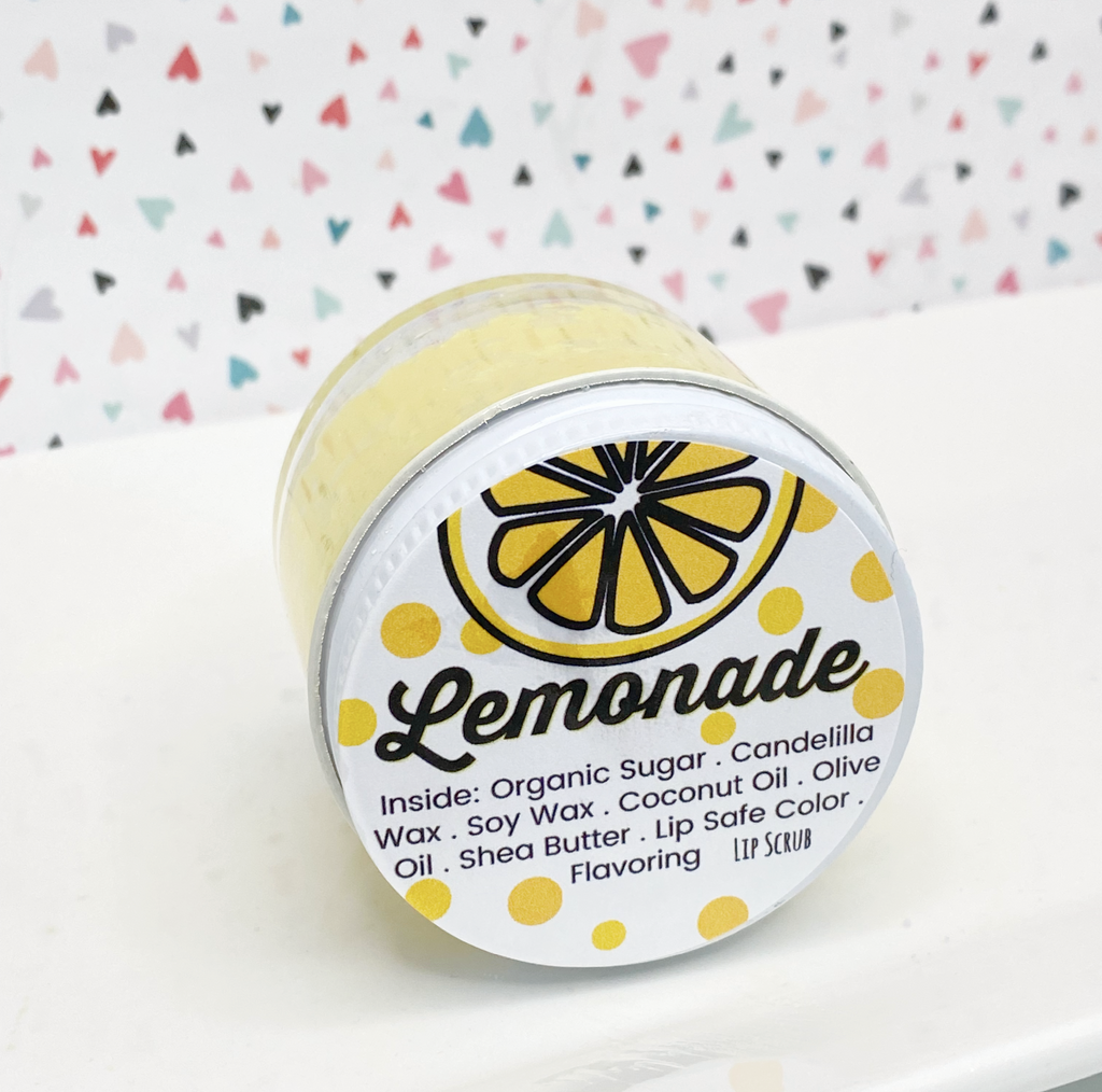 lemonade-lip-scrub-little-bubble for Free Printable Lip Scrub Labels Lemonade Lip Scrub – Little Bubble for Free Printable Lip Scrub Labels