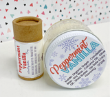 Peppermint + Vanilla ~VEGAN  Lip Butter