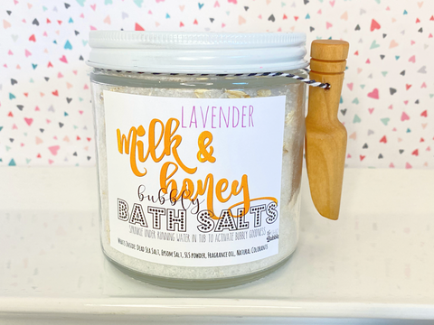 Lavender Milk & Honey - Bubbling Bath Salts
